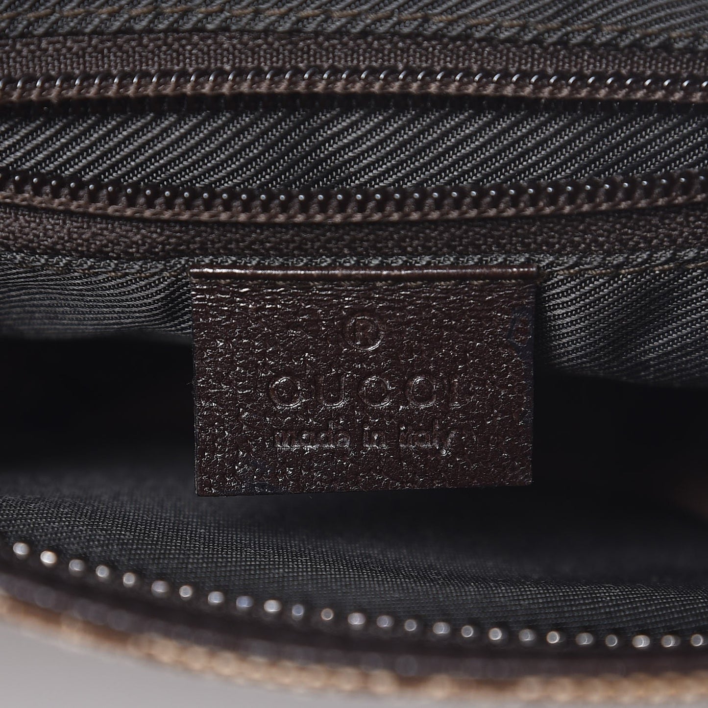 Monogram Flat Messenger Bag Dark Brown