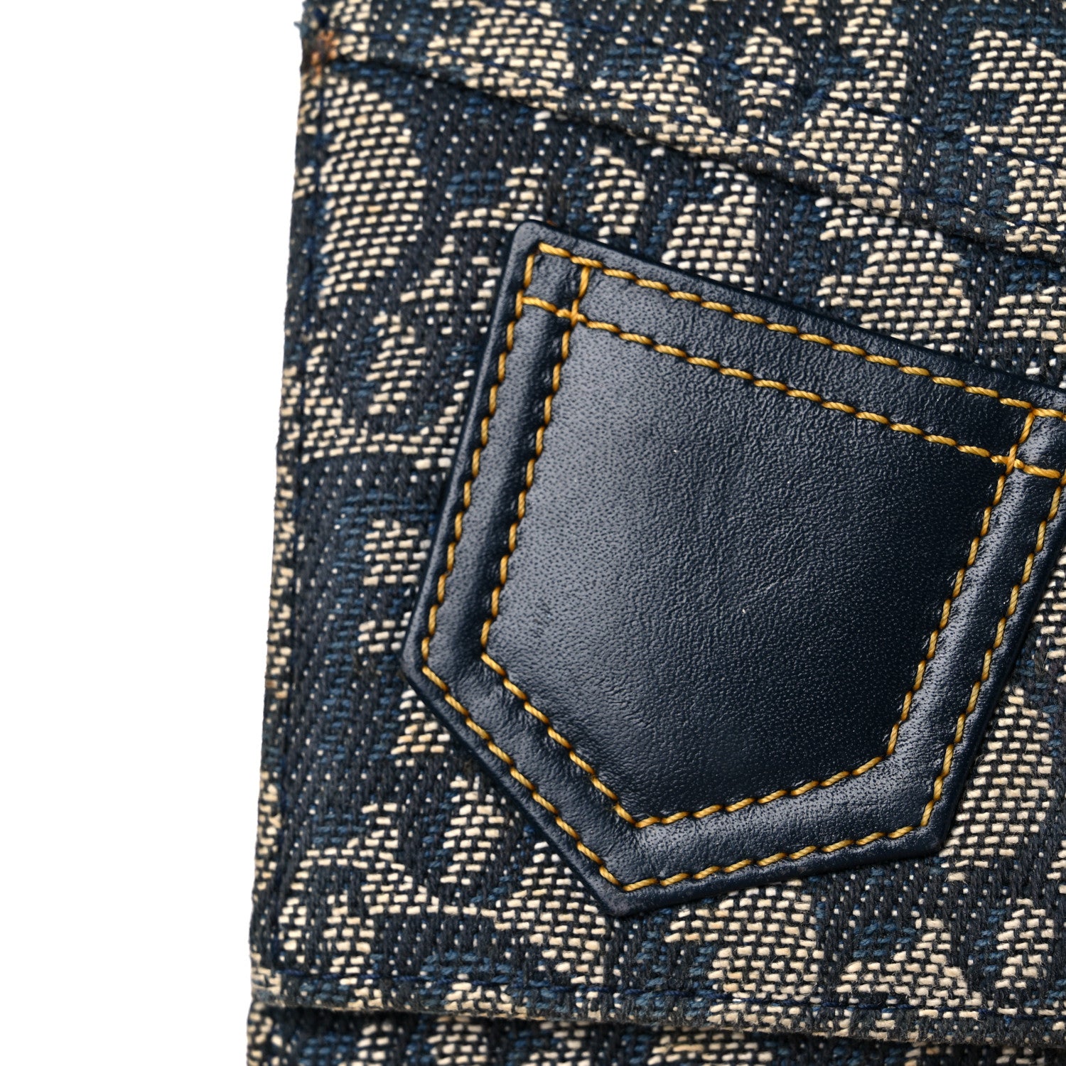 Christian Dior Monogram Compact Wallet Blue 17 of 18
