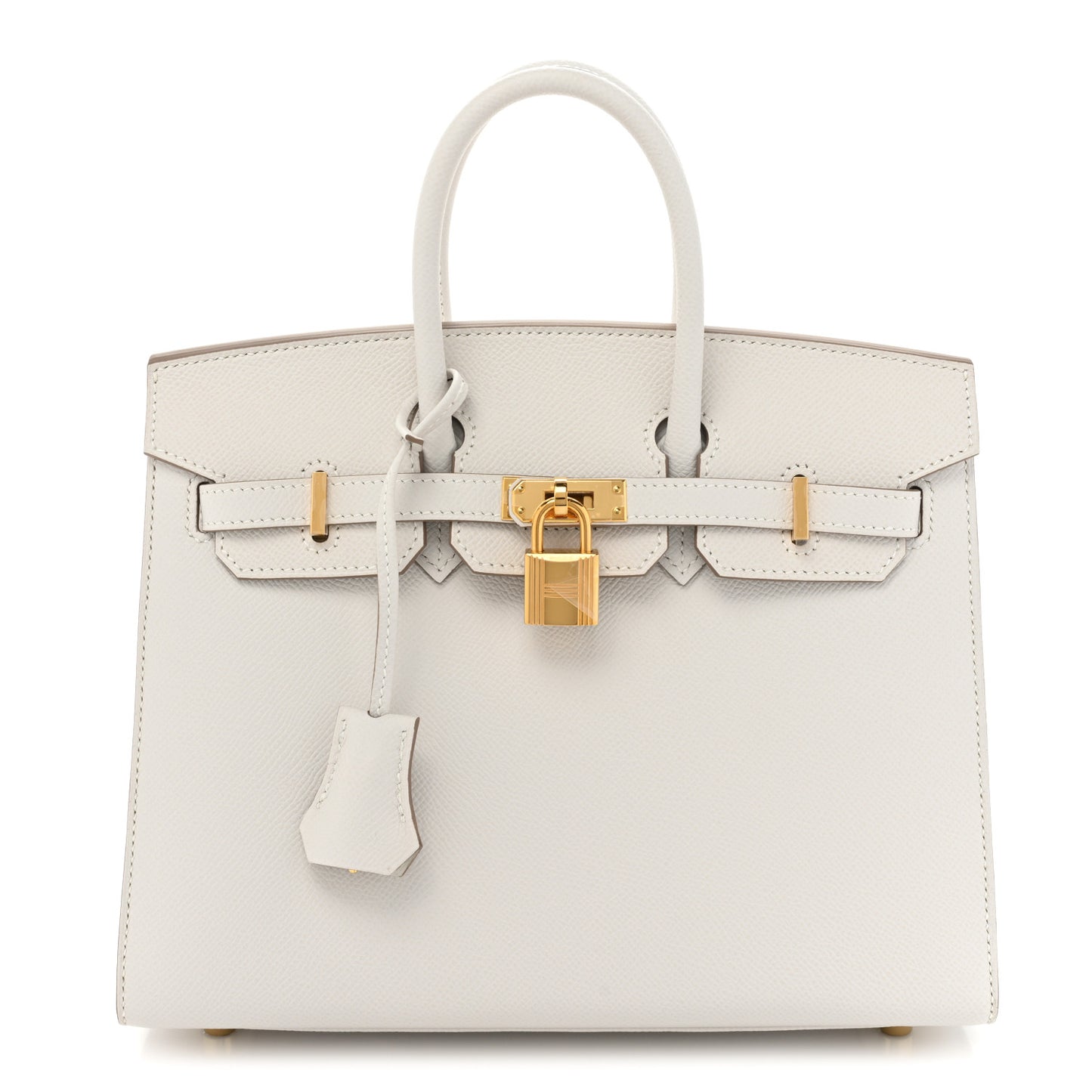 Epsom Birkin Sellier 25 Gris Pale
