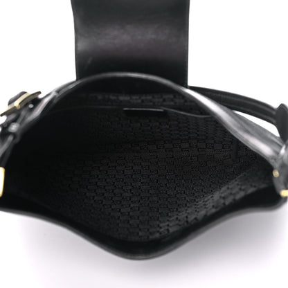 Gucci Canvas Calfskin Jackie O Hobo Black 5 of 10