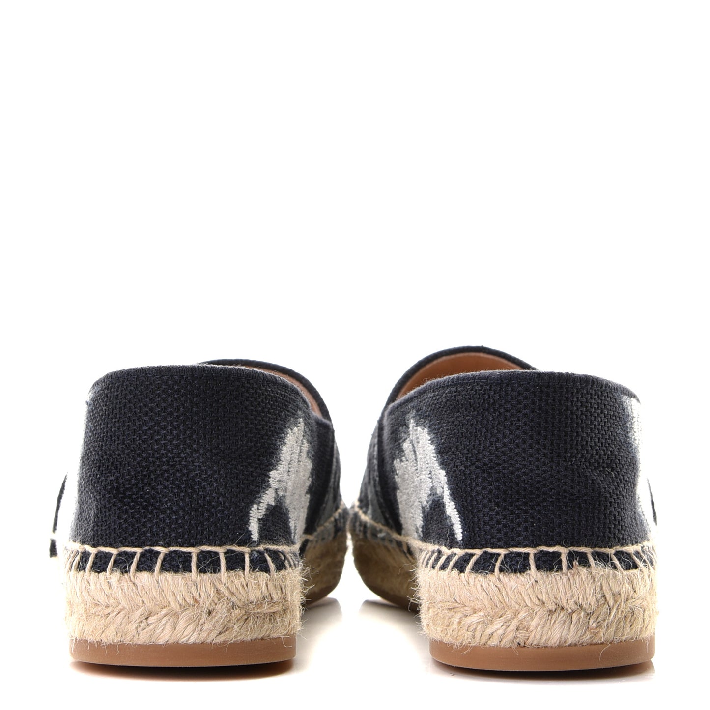 Canvas Tie and Dior Embroidered Granville 15mm Espadrilles 36 Denim