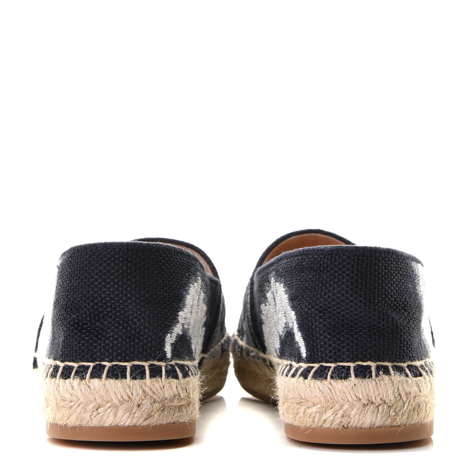 Christian Dior Canvas Tie and Dior Embroidered Granville 15mm Espadrilles 36 Denim 5 of 10