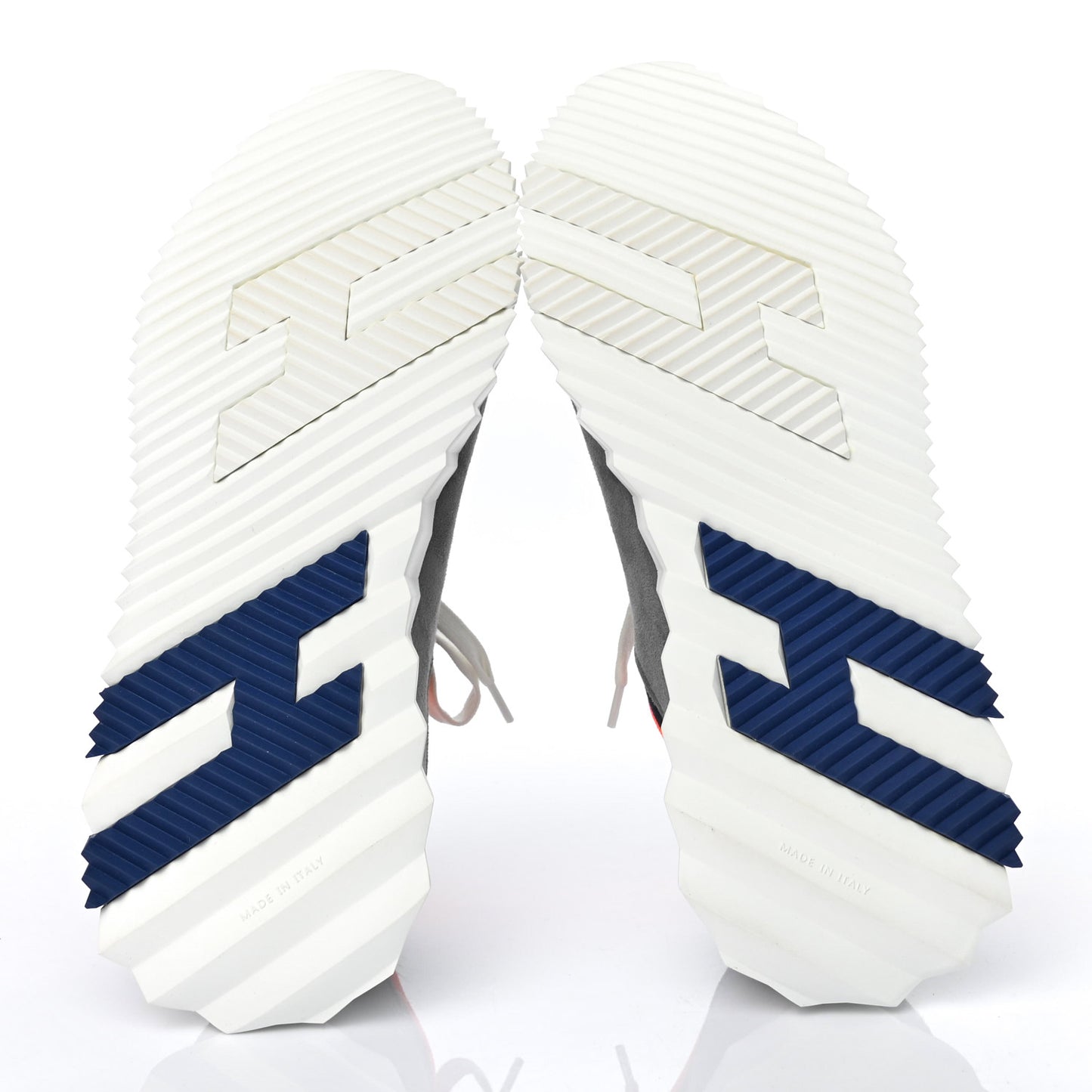 Knit Suede Goatskin Mens Depart Sneakers 42.5 Marine Gris Fumee