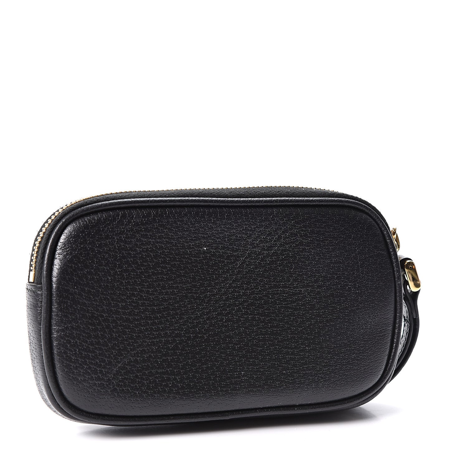 Calfskin Ophidia Phone Case Wristlet Black