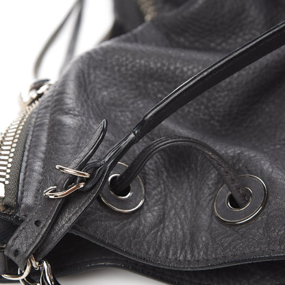 Balenciaga Veau Papier Plate Small Bucket Bag Gris Fossile 8 of 13