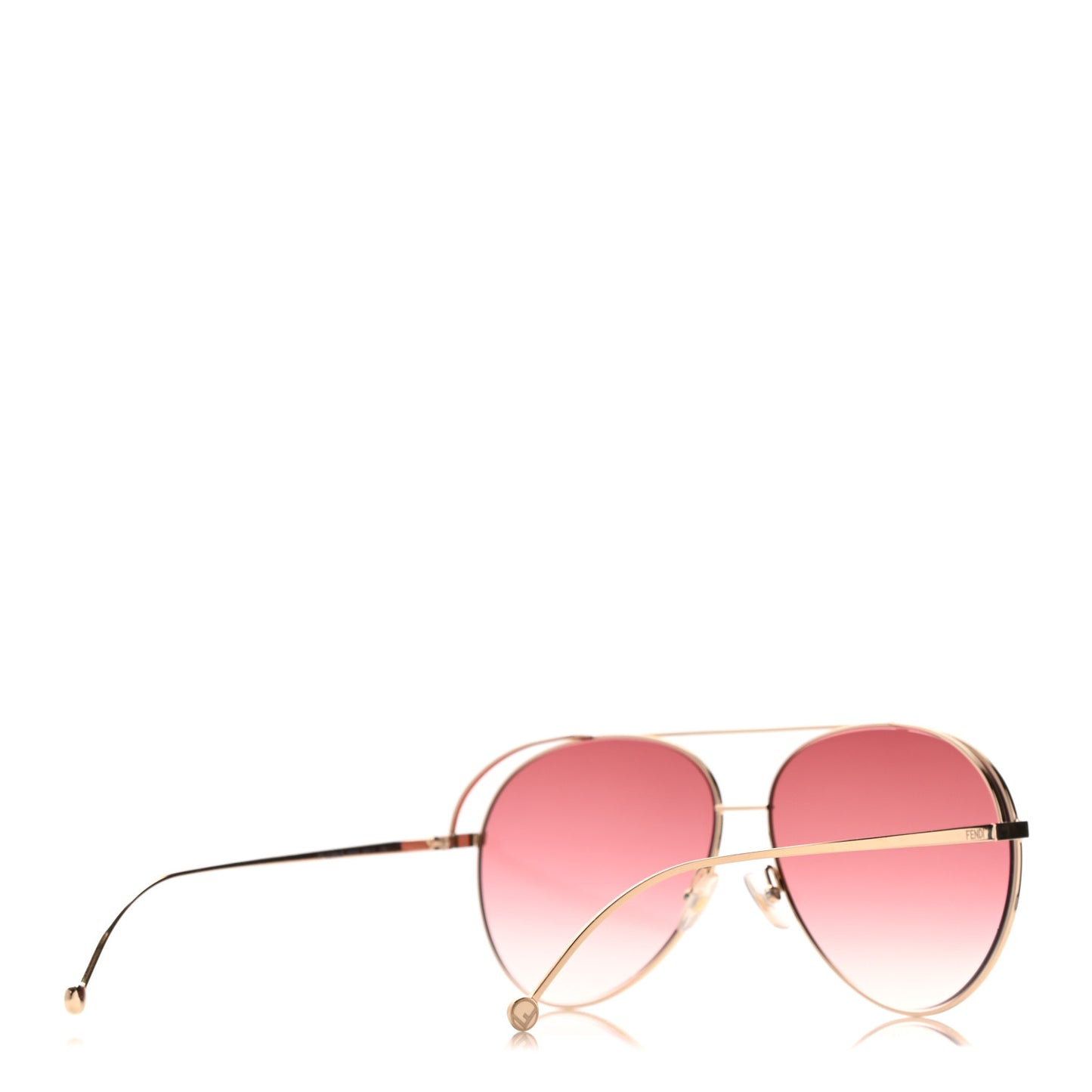 Metal Aviator Sunglasses FF0286/S Rose Gold