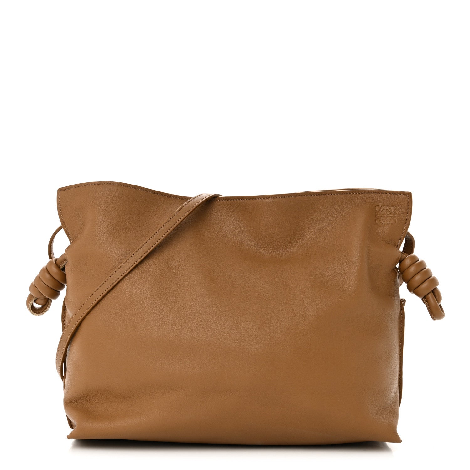 Loewe Nappa Calfskin Medium Flamenco Knot Clutch Warm Desert 1 of 9