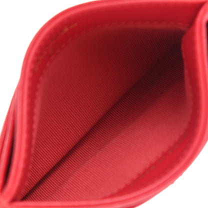 Chanel Lambskin Quilted Chanel 19 Card Holder Red 5 of 10