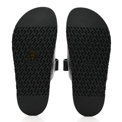 Hermes Calfskin Womens Chypre Sandals 39 Black 5 of 9