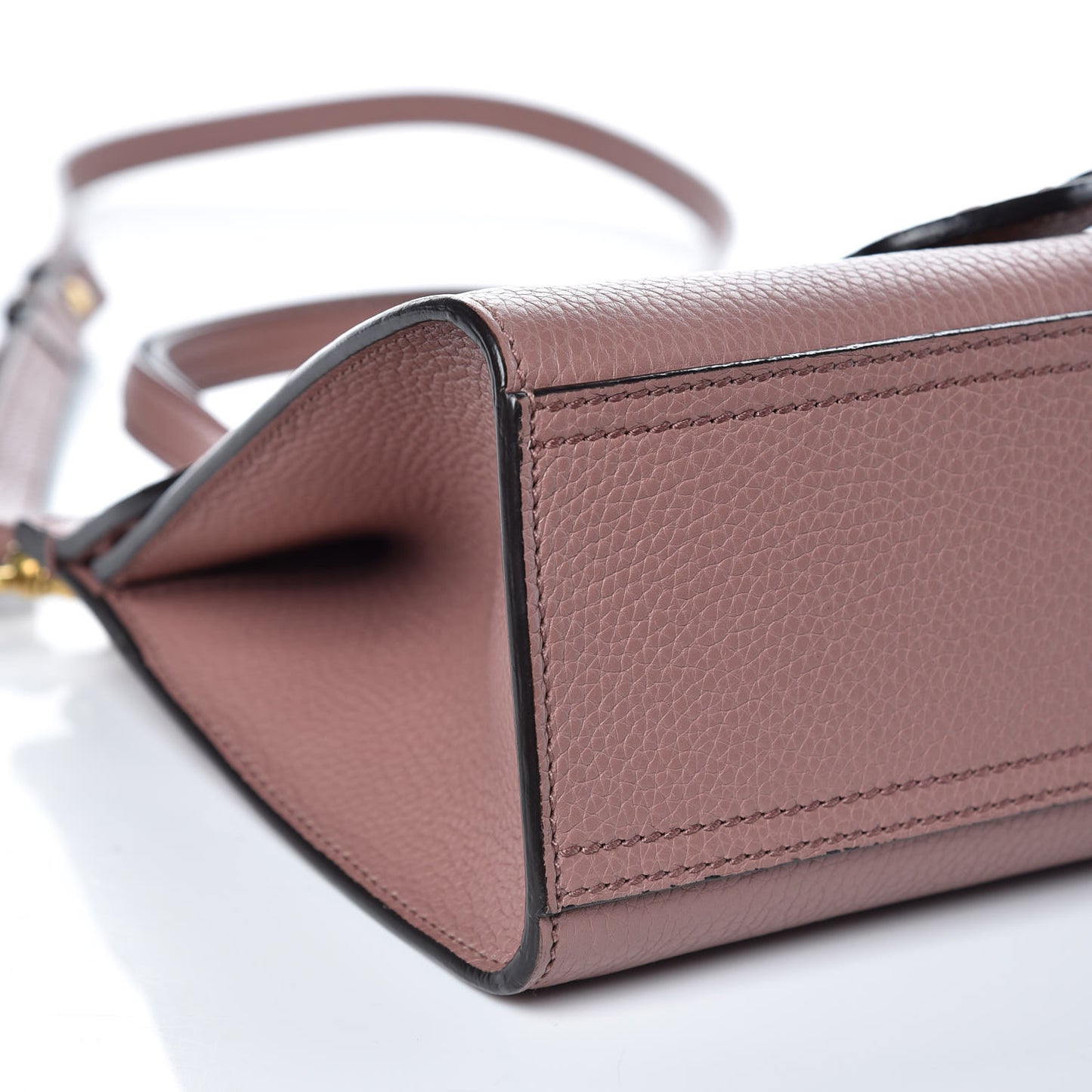 Calfskin Mini GG Marmont Top Handle Bag Rosy Phard