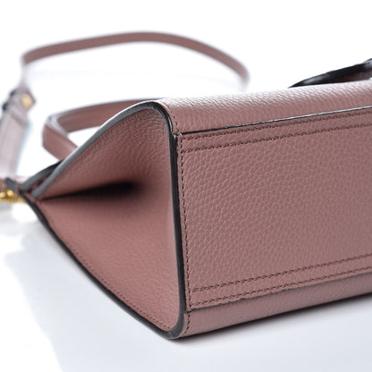 Gucci Calfskin Mini GG Marmont Top Handle Bag Rosy Phard 8 of 9