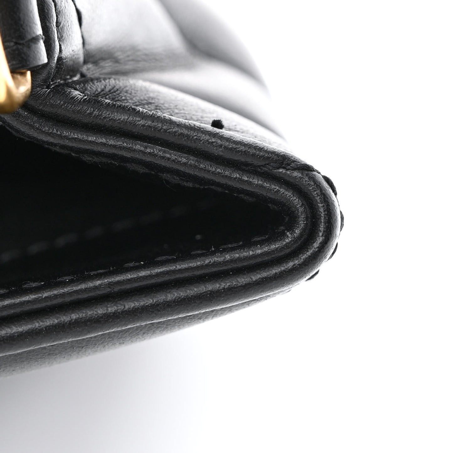 Calfskin Y Quilted Monogram Small Loulou Chain Satchel Black