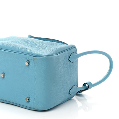 Hermes Taurillon Clemence Lindy 26 Bleu Du Nord 9 of 11