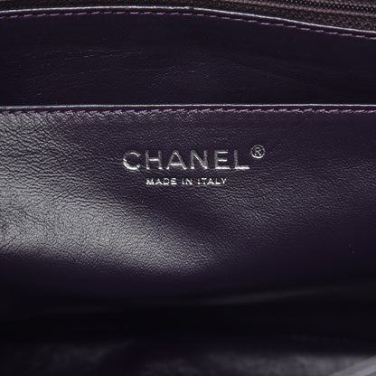 Chanel Lambskin Quilted Jumbo Single Flap Dark Purple 7 of 9