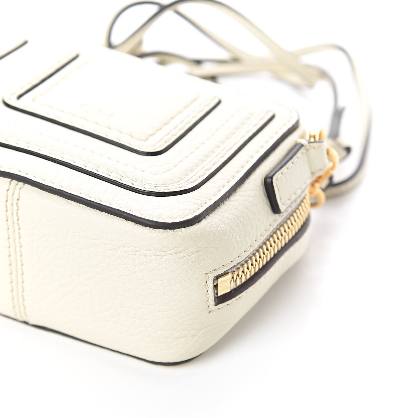 Calfskin Mini Marcie Crossbody Bag Natural White