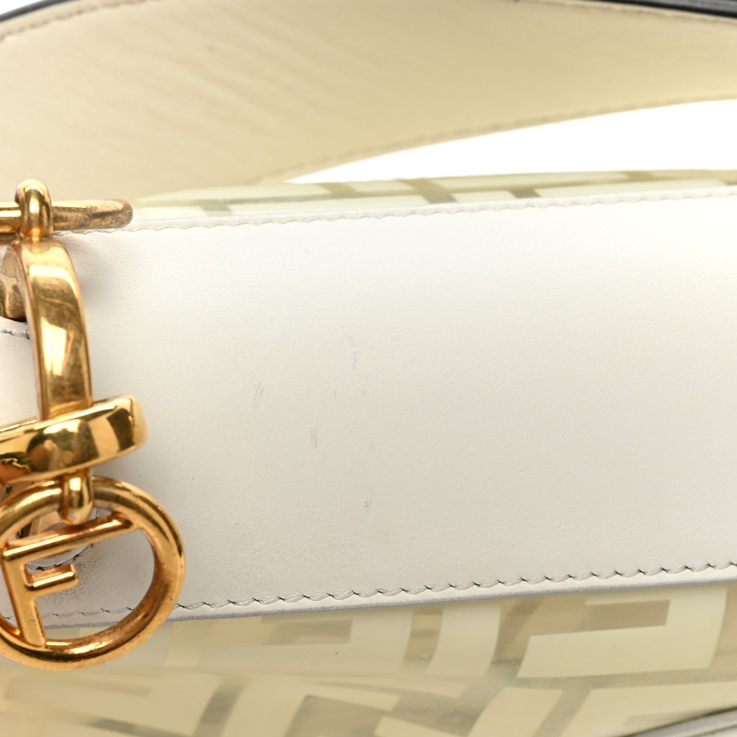 TPU FF Vitello Century F is Fendi Kan I Shoulder Bag White