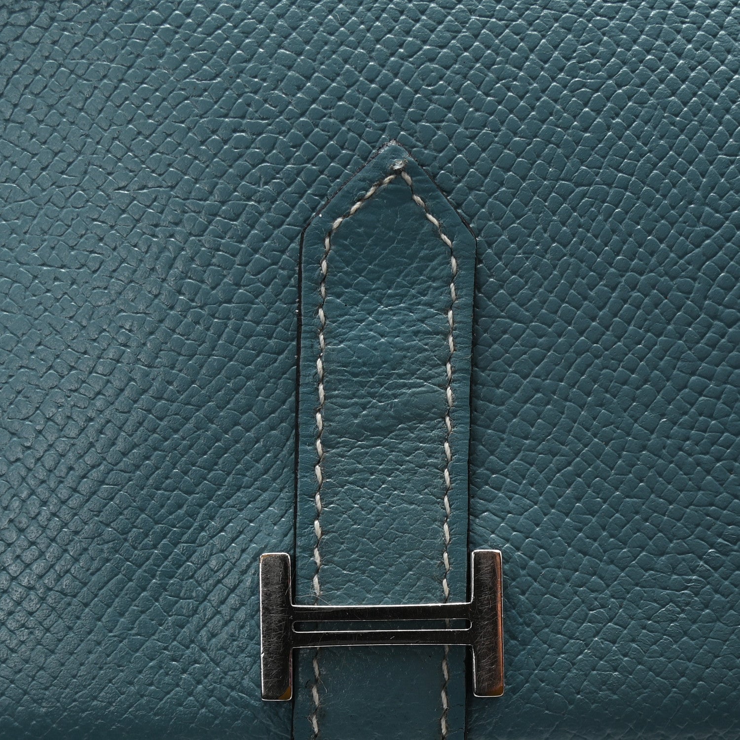 Hermes Epsom Bearn Gusset Wallet Blue Jean 10 of 13