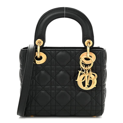 Christian Dior Lambskin Cannage Mini Lady Dior Black 1 of 10