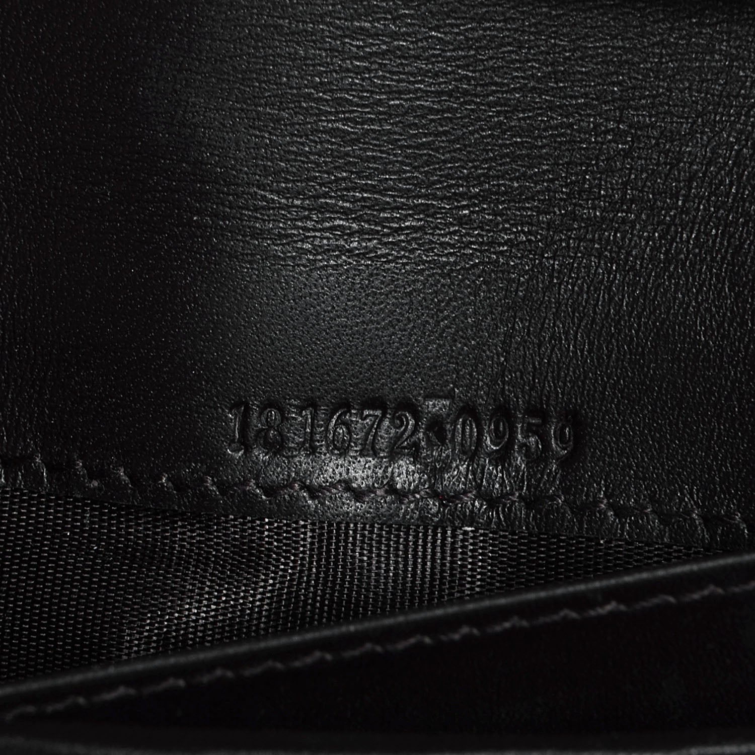 Gucci Monogram Calfskin Ladies Web Continental Wallet Beige Ebony Cocoa 7 of 7