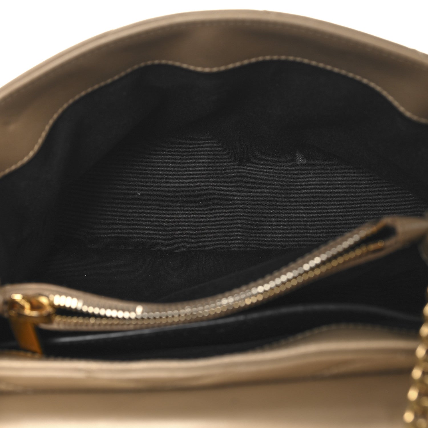 Saint Laurent Calfskin Y Quilted Monogram Small Loulou Chain Satchel Dark Beige 4 of 13