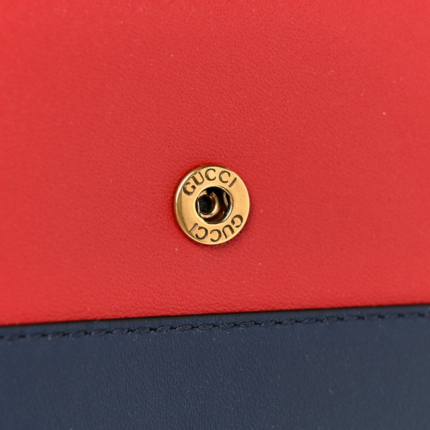 Gucci Calfskin Queen Margaret Flap Wallet Blue Agata Hibiscus Red Mystic White 10 of 12