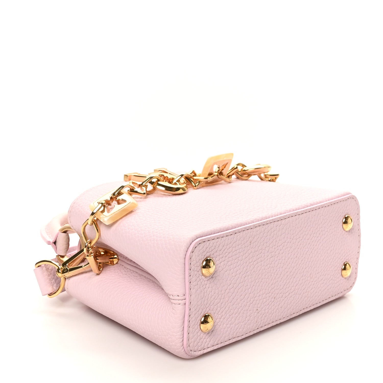 Louis Vuitton Taurillon Harmony Mini Capucines Marshmallow Pink 4 of 9