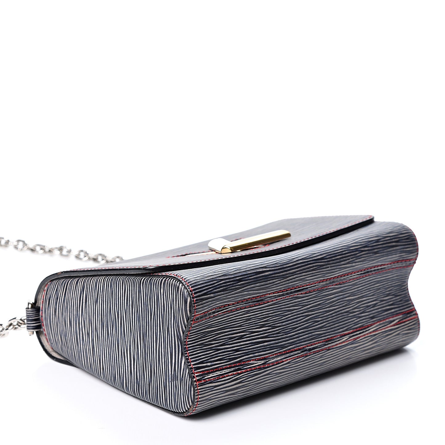 Epi Twist Shoulder Bag MM Denim Dark