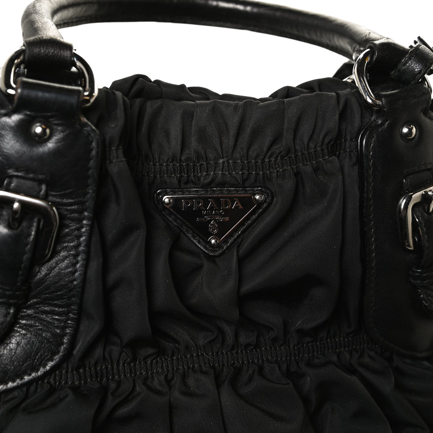 Tessuto Nylon Gaufre Tote Black