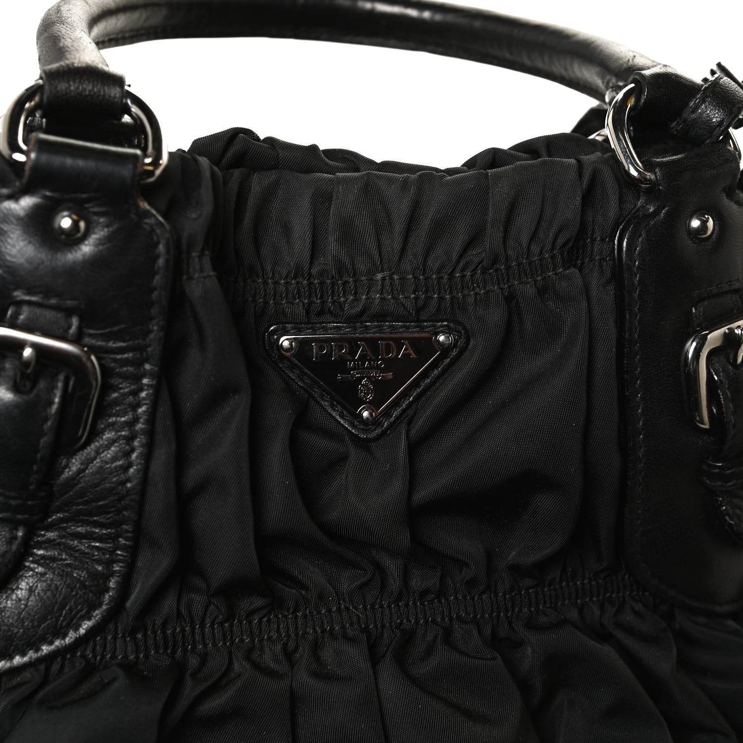 Prada Tessuto Nylon Gaufre Tote Black 8 of 13