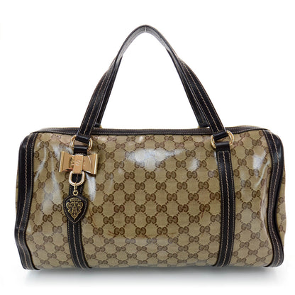 Gucci Crystal Monogram Duchessa Boston Bag Ebony 1 of 8