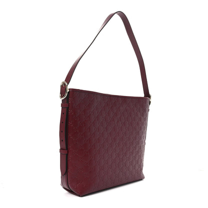 Gucci GG Calfskin Embossed Emblem Medium Shoulder Bag Rose Ancora 3 of 10