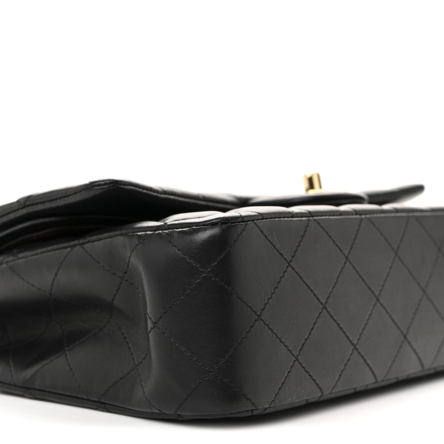 Chanel Lambskin Quilted Medium Double Flap Black 8 of 11