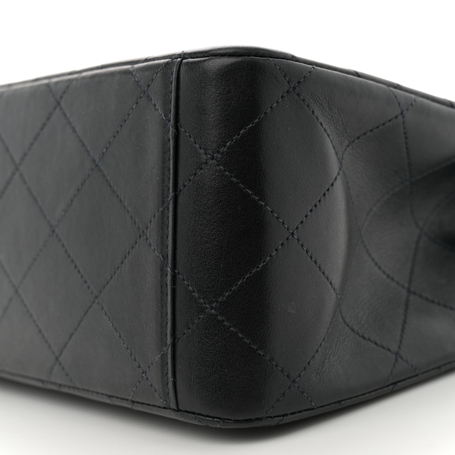Chanel Lambskin Quilted XL Jumbo Single Flap Black 10 of 11