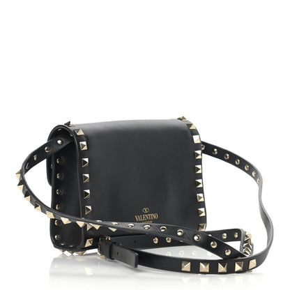Valentino Garavani Vitello Mini Rockstud Flip Lock Crossbody Bag Black 2 of 9