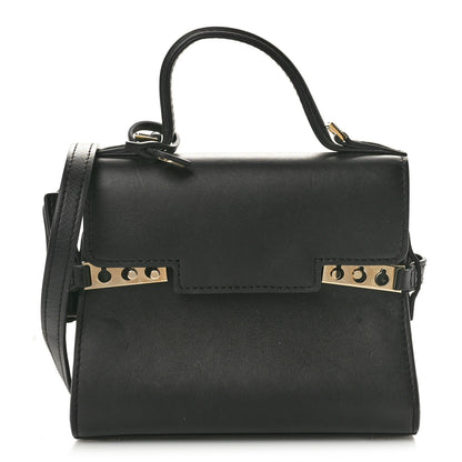 Delvaux Smooth Calfskin Micro Tempete Satchel Black 1 of 11