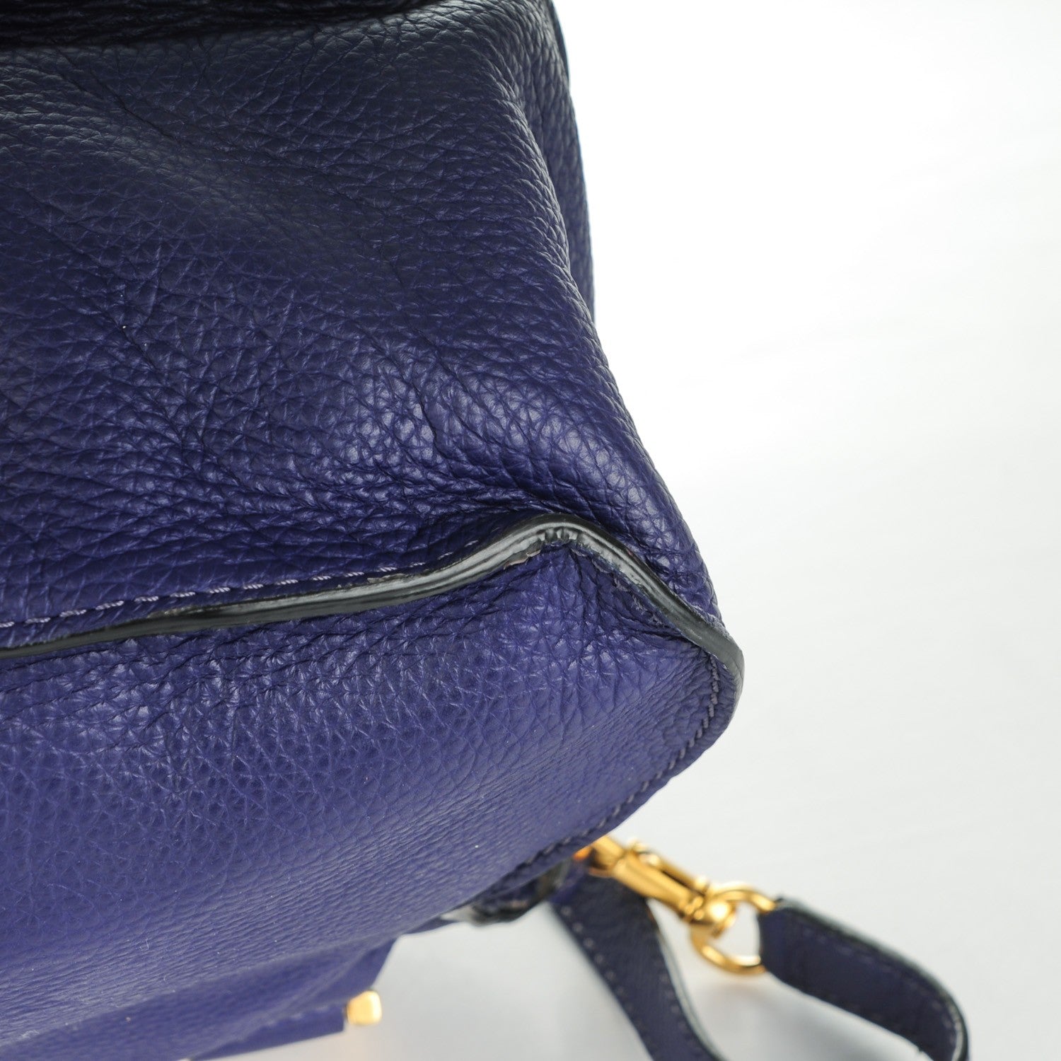 Chloe Calfskin Medium Marcie Satchel Storm Blue 8 of 14