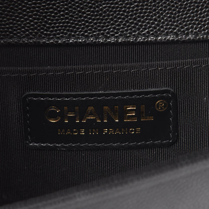 Chanel Caviar Quilted Medium Boy Flap Black 8 of 15