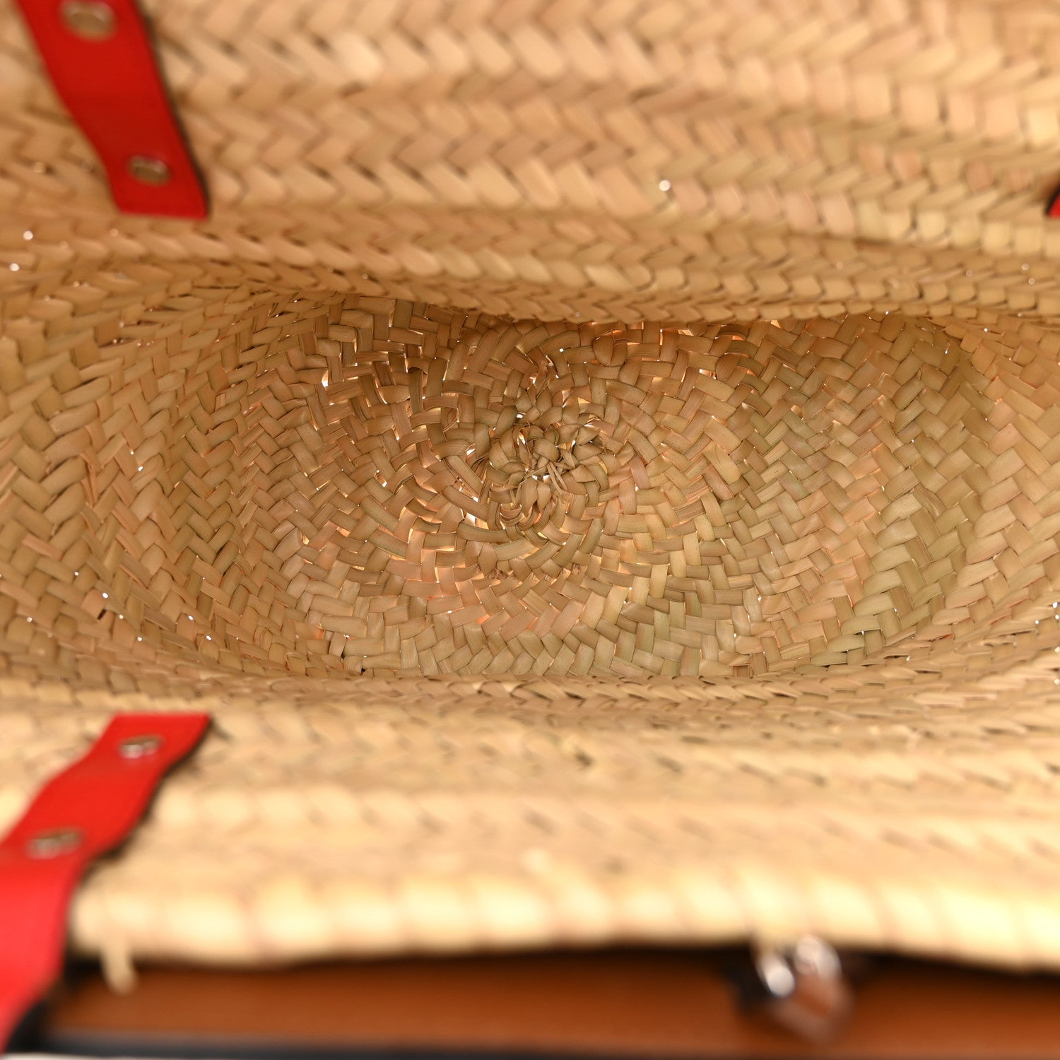 Christian Louboutin Woven Straw Loubishore Tote Beige 5 of 10