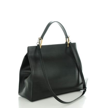 Balenciaga Smooth Calfskin Le Dix M Cartable Shoulder Bag Black 3 of 7