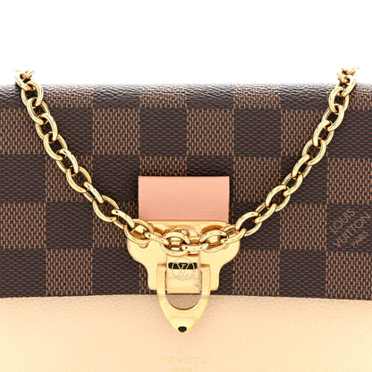 Louis Vuitton Damier Ebene Vavin Chain Wallet Creme 7 of 10