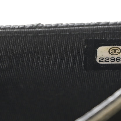 Chanel Caviar Quilted Boy Flap Card Holder Black 8 of 9