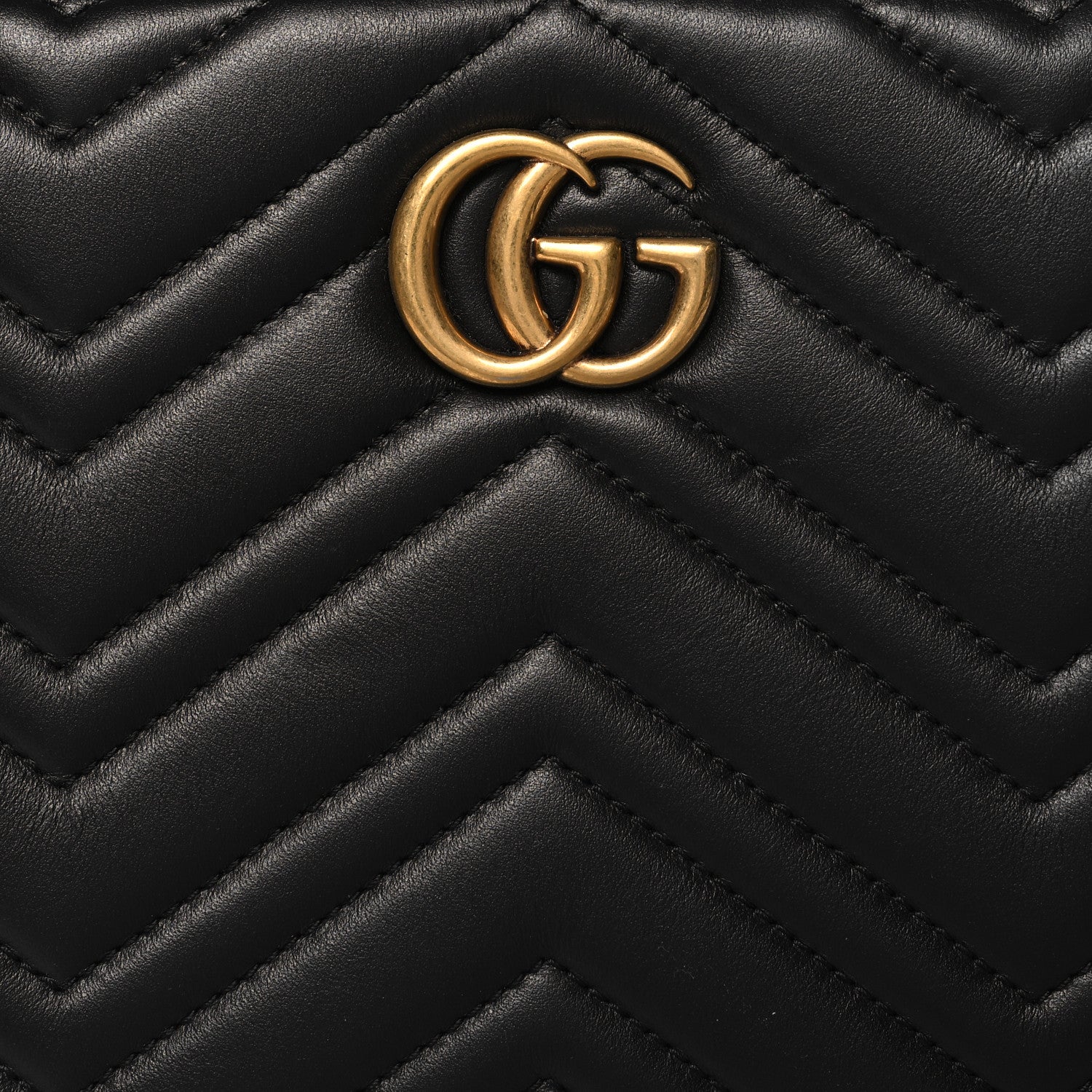 Gucci Calfskin Matelasse Small GG Marmont Tote Black 9 of 11