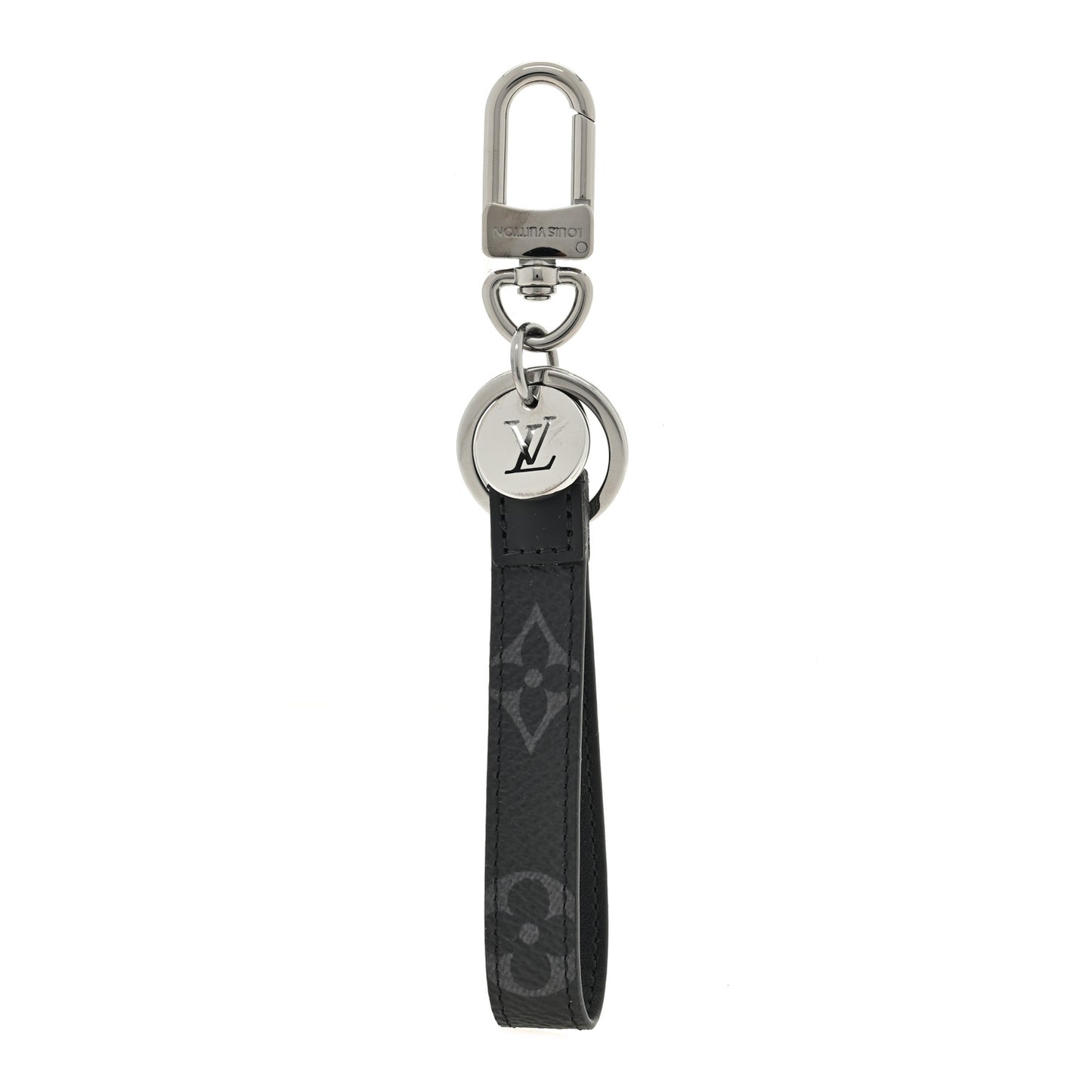 LOUIS VUITTON Monogram Eclipse Dragonne Bag Charm Key Holder