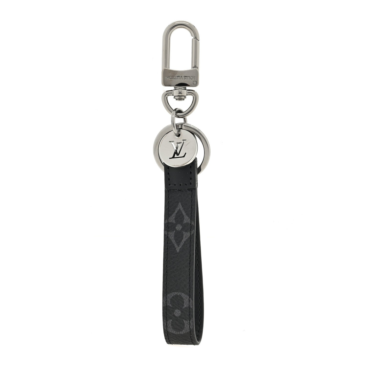 Louis Vuitton LOUIS VUITTON Monogram Eclipse Dragonne Bag Charm Key Holder 1 of 3