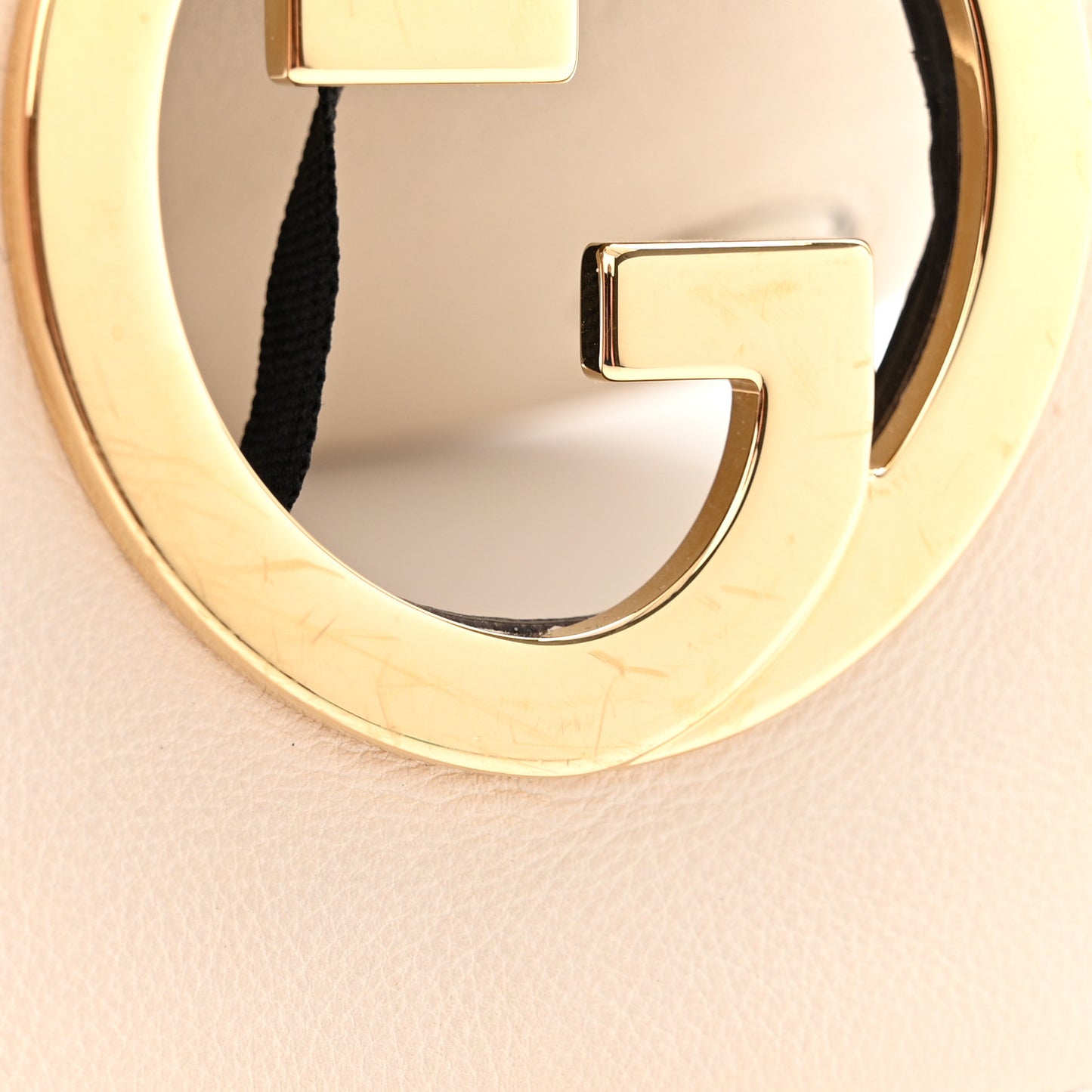 Roxy Calfskin Web Mini Blondie Shoulder Bag White