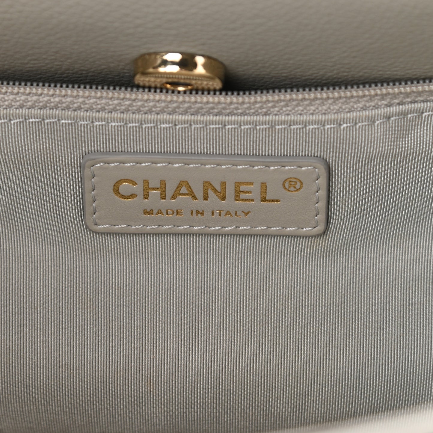 Bullskin Stitched Small Shopping Bag Grey