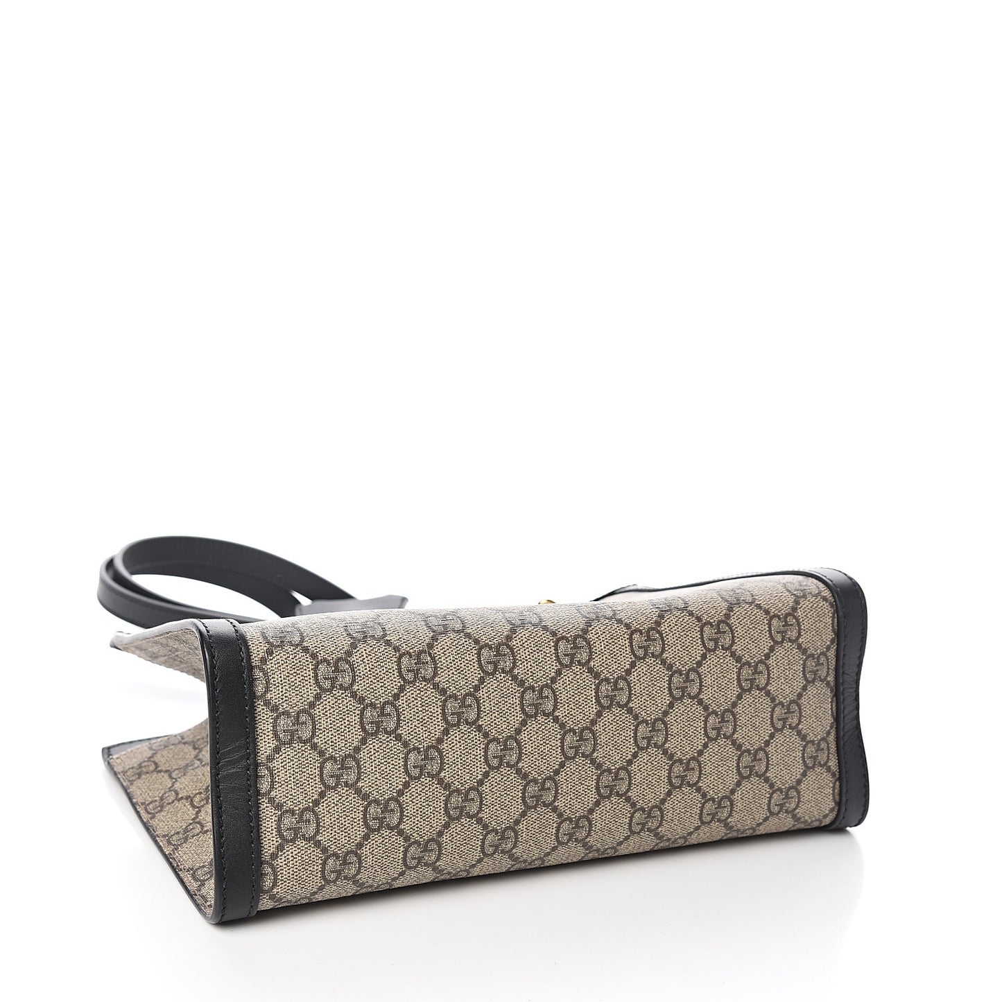 GG Supreme Monogram Small Padlock Tote Black