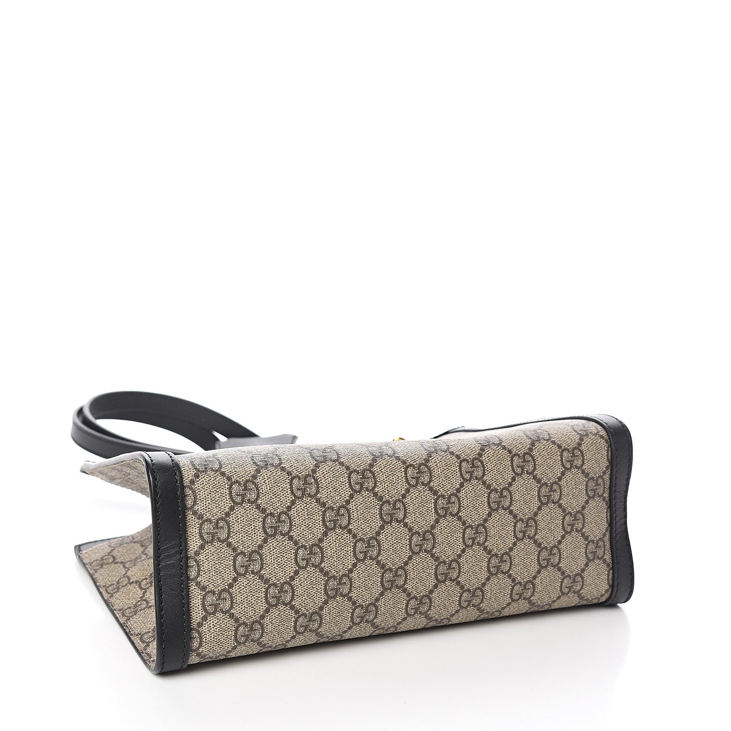 Gucci GG Supreme Monogram Small Padlock Tote Black 3 of 9