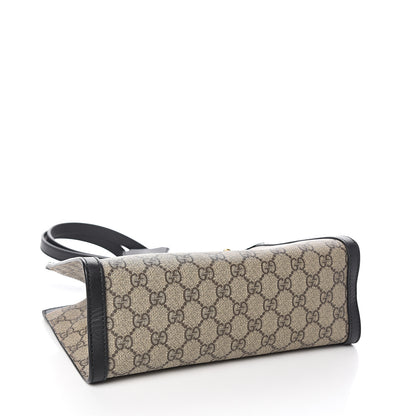 Gucci GG Supreme Monogram Small Padlock Tote Black 3 of 9
