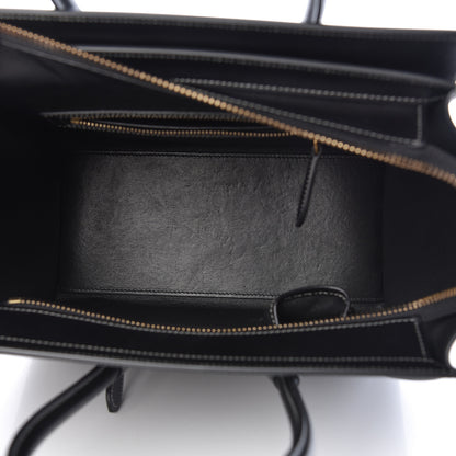 Celine Glazed Calfskin Micro Tri-Color Luggage Dark Blue 5 of 11